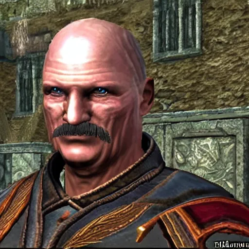 Image similar to Alexander Lukashenko in Balmora in Elder Scrolls III: Morrowind, 2002 Morrowind graphics