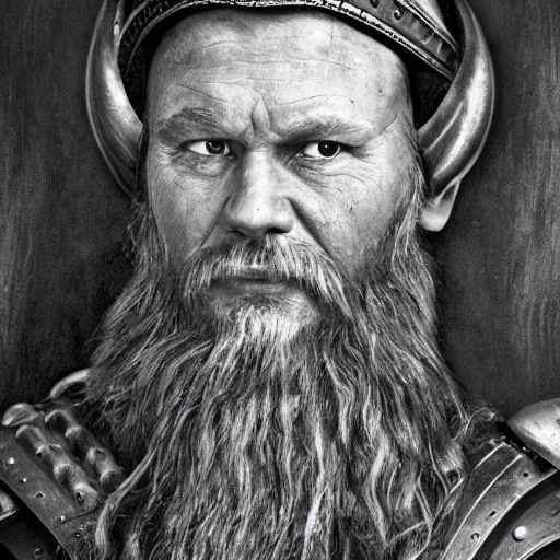 Prompt: a portrait of a viking