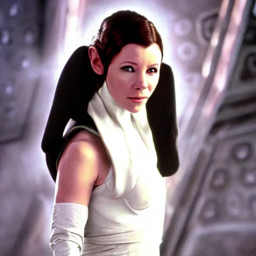 Image similar to Evangeline Lily as Princess Leia