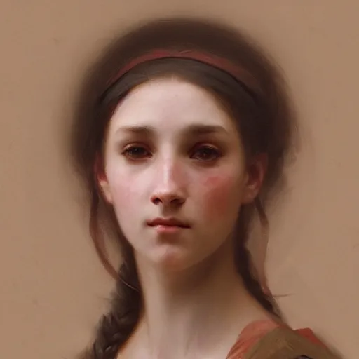 Image similar to a beautiful portrait of a walkyrie by william - adolphe bouguereau and greg rutkowski trending on artstation