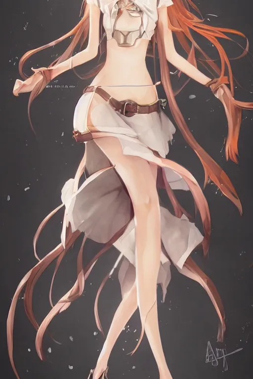 Prompt: Full body Portrait of young, beautiful Alice from Sword Art Online, full of details, watercolor painting, concept art, smooth, by Ina Wong and wlop ，trending on cgsociety and artstation，8kHDR，light effect