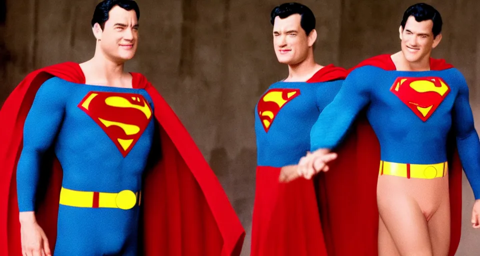 Prompt: tom hanks as superman