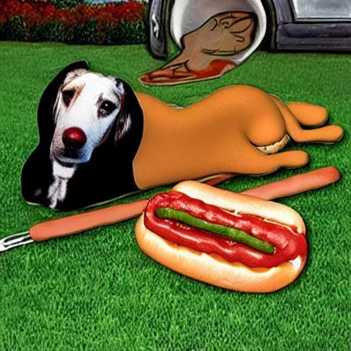 Prompt: snoop hotdog,