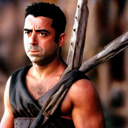 Image similar to still of xavi hernandez in gladiator ( 2 0 0 0 )