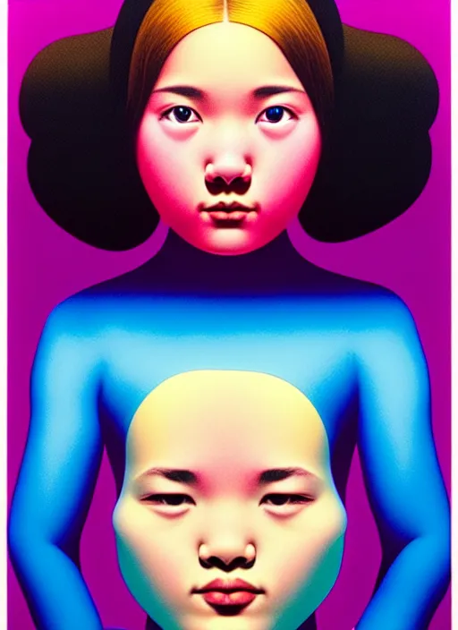 Image similar to cute girl by shusei nagaoka, kaws, david rudnick, airbrush on canvas, pastell colours, cell shaded, 8 k