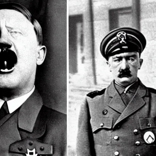 Image similar to hitler with down's syndrome