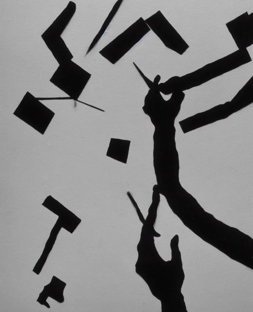 Image similar to stop motion movie frames representing a painting of a hand writing a letter, war in background, stop motion, minimal, black and white, designed by laszlo moholy - nagy