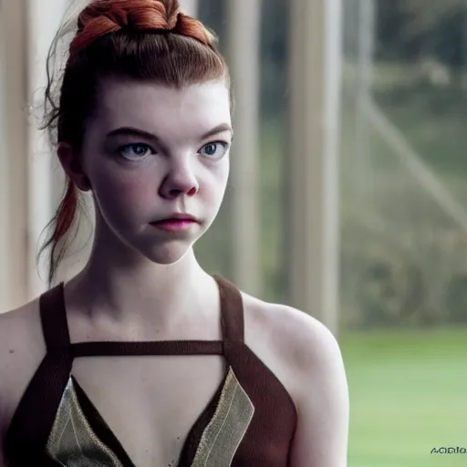 Image similar to chess piece of anya taylor - joy