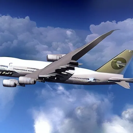 Prompt: boeing 7 4 7 airliner, matte painting, realistic, very detailed, high quality