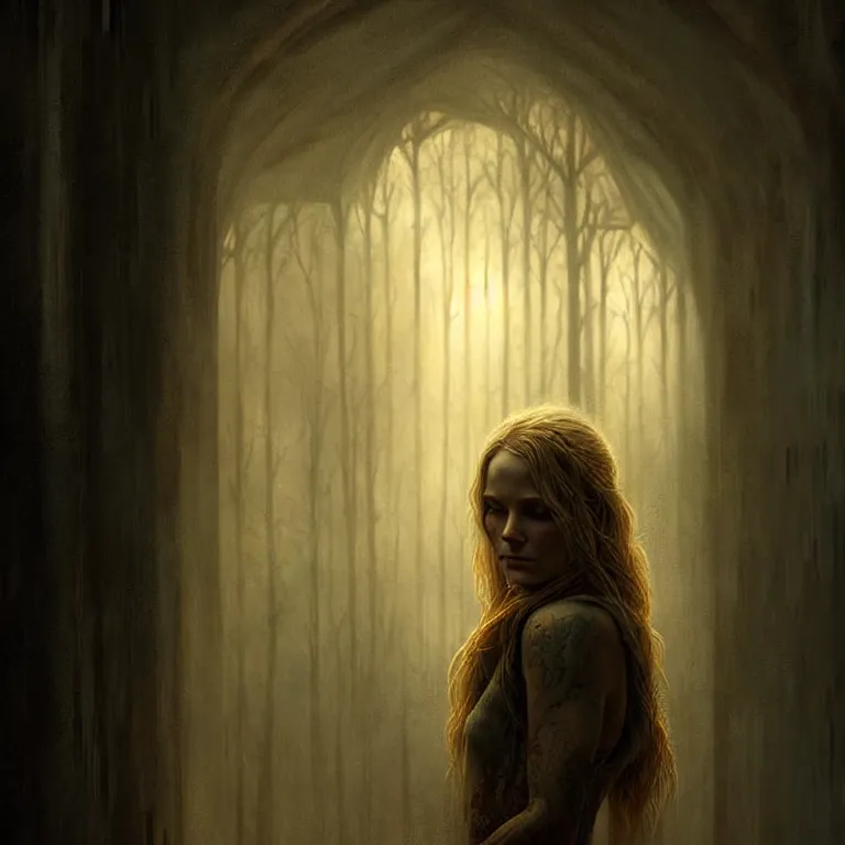 Prompt: epic professional digital art lindsay mann, moderate atmospheric lighting, painted, intricate, detailed, foreboding, by leesha hannigan, wayne haag, reyna rochin,, epic, stunning, gorgeous, much wow, cinematic, masterpiece.