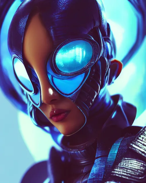prompthunt: macro photography of a hyper realistic stunning woman cyberpunk blue  eye. black pupil, blue iris, natural skin. studio shot, epic scale,  insanely complex, hyper detailed, sharp focus, hyper realism, artstation,  cgsociety