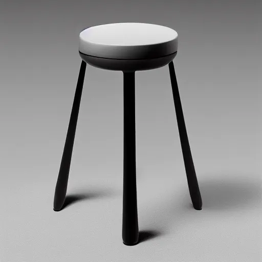 Prompt: the ufo stool by tadao ando