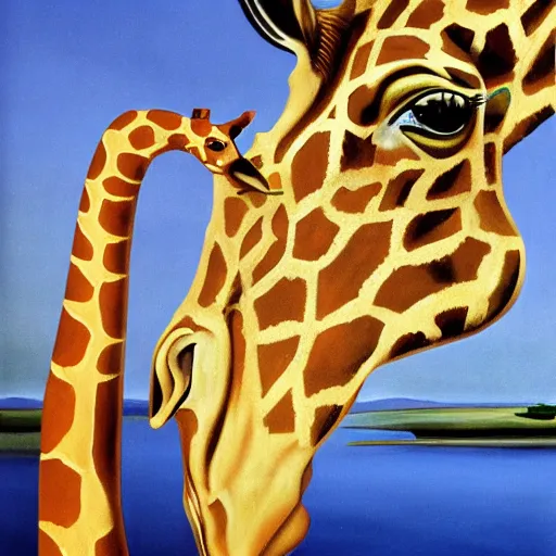 Image similar to a giraffe by salvador dali