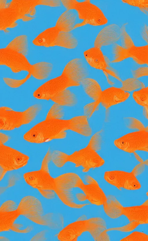 Prompt: goldfish wallpaper