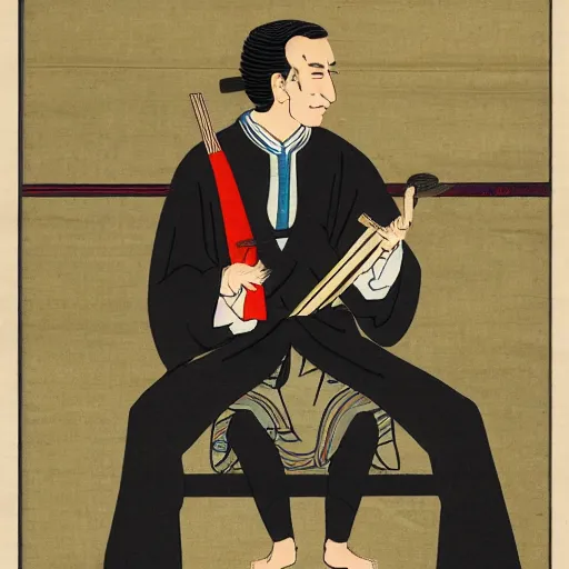 Prompt: Saul Goodman as a Ukiyo-e