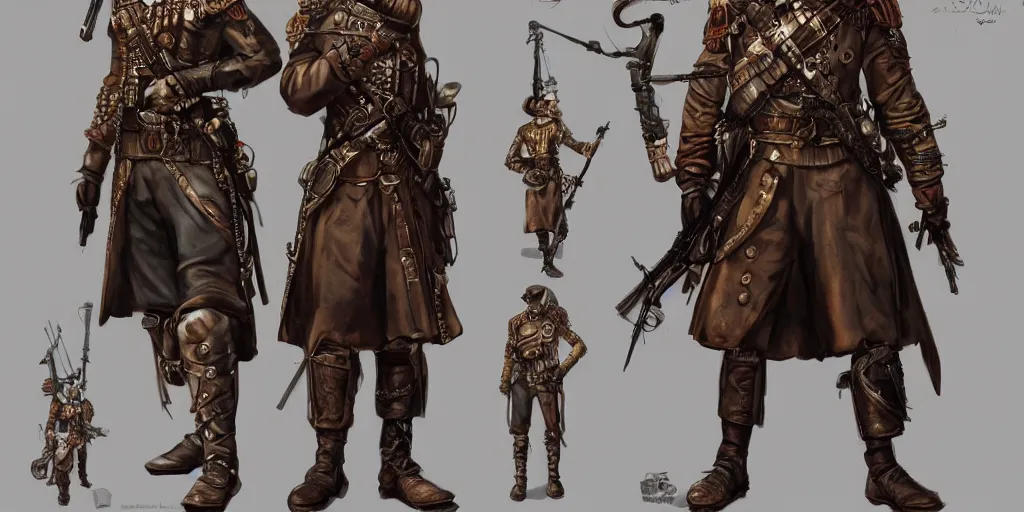 Image similar to Soldier of the Ottoman Empire, steampunk, concept art, highly detailed