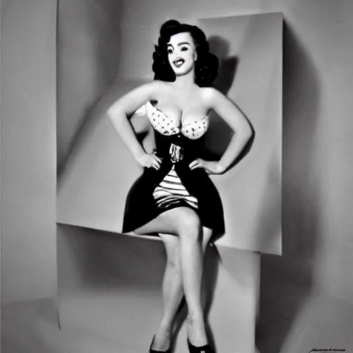 Image similar to katy perry pin up, award winning, 1 9 5 0 s