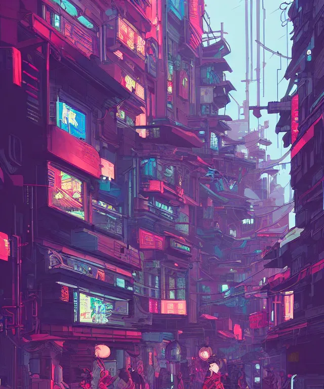 Image similar to a street view of a cyberpunk chinatown, fantasy, elegant, digital painting, artstation, concept art, matte, sharp focus, illustration, art by josan gonzalez