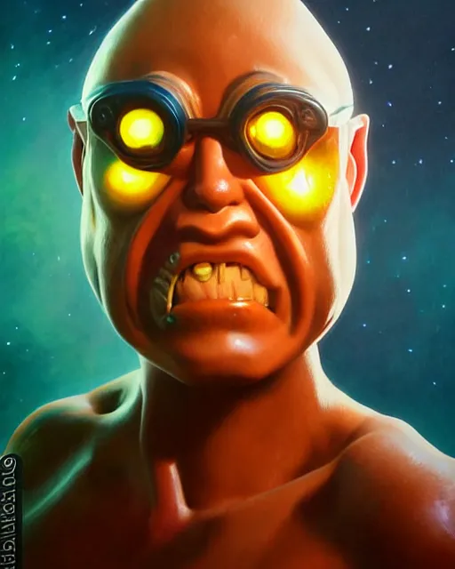 Prompt: peely from fortnite, character portrait, portrait, close up, highly detailed, intricate detail, amazing detail, sharp focus, vintage fantasy art, vintage sci - fi art, radiant light, caustics, by boris vallejo