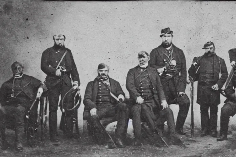 Prompt: a civil war era photo of cthulhu