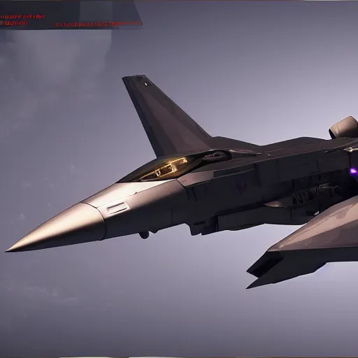 Image similar to cyberpunk concept inspired military jet, futuristic look, highly detailed body, very expensive, photorealistic camera shot, bright studio setting, studio lighting, crisp quality and light reflections, unreal engine 5 quality render