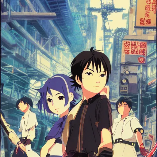 Image similar to film still Poster of Cyber pirate parade by Dice Tsutsumi, Makoto Shinkai, Studio Ghibli, playstation 2 printed game poster cover, cover art, poster, poster!!!