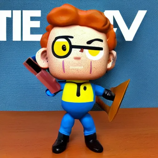 Image similar to isaac newton, fallout 7 6, stop motion vinyl action figure, plastic, toy, butcher billy style