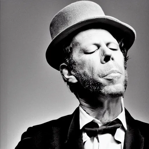 Image similar to tom waits does jazz, by Stephen Bliss