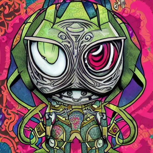 Image similar to Mysterio, artwork by Jasmine Becket-Griffith,