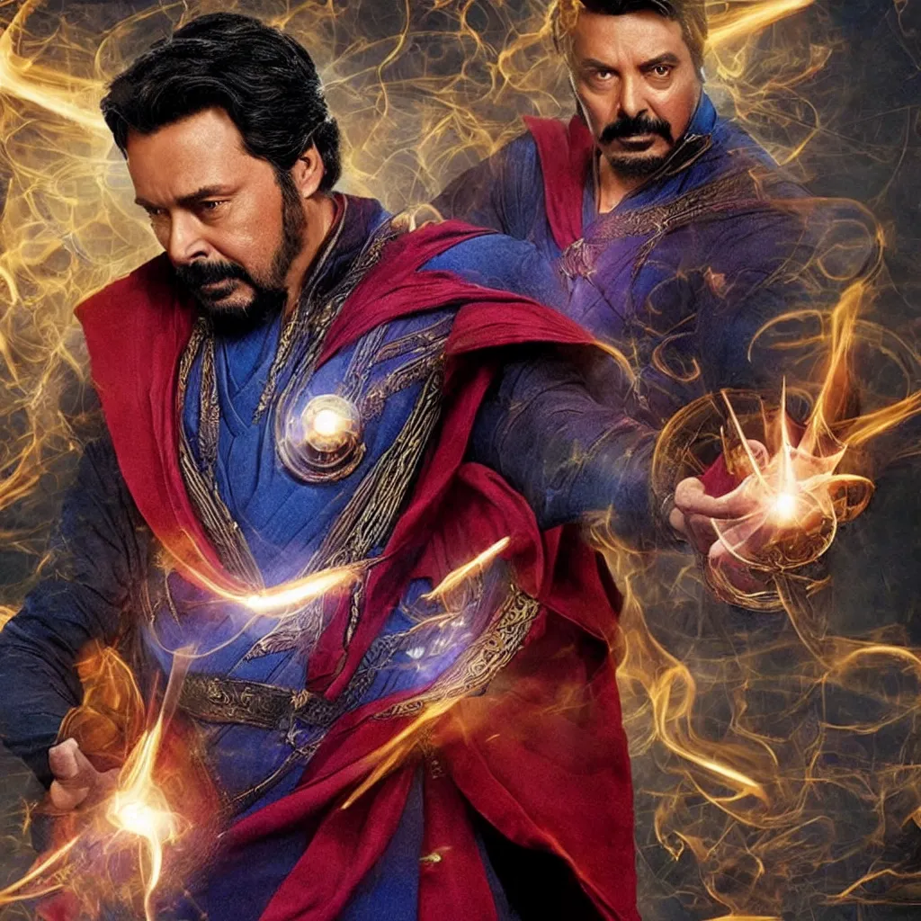 Image similar to mammootty as doctor strange, cinematic