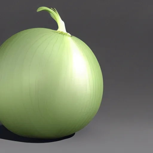 Prompt: onion. very sad face. big eyes. crying. big tears. cartoon, 3 d render