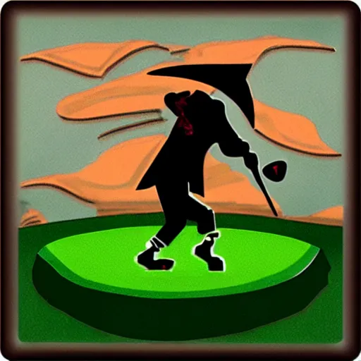 Image similar to vampire golf club