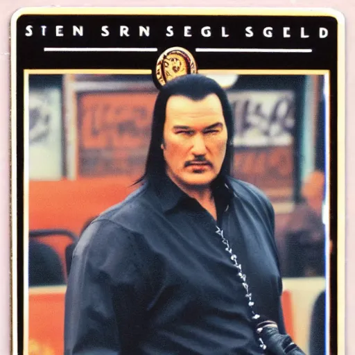 Image similar to Steven Seagal trading card