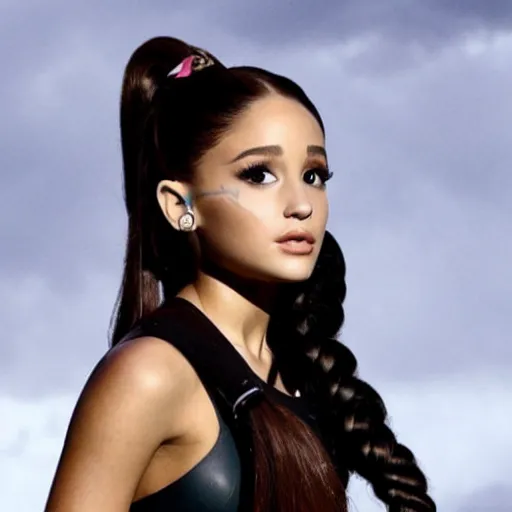 Image similar to Ariana Grande as Katniss Everdeen but better