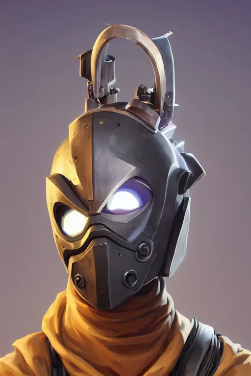 Image similar to epic mask helmet robot ninja portrait stylized as fornite style game design fanart by concept artist gervasio canda, behance hd by jesper ejsing, by rhads, makoto shinkai and lois van baarle, ilya kuvshinov, rossdraws global illumination radiating a glowing aura global illumination ray tracing hdr render in unreal engine 5