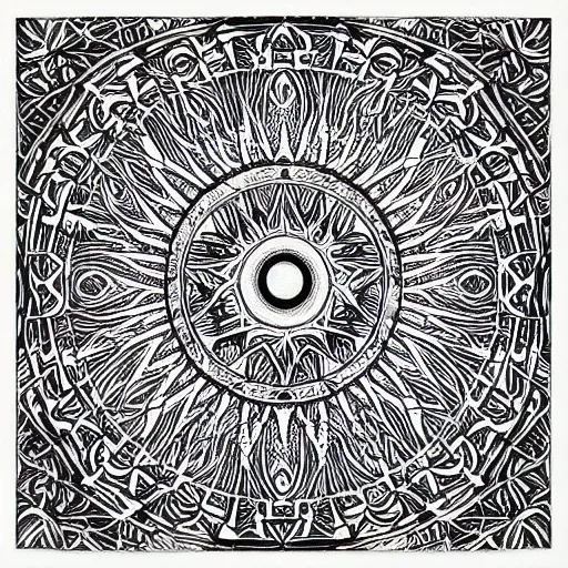 Image similar to “geometrically surreal order of sun beam, extremely high detail, photorealistic, intricate line drawings, dotart, album art in the style of James Jean”