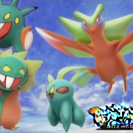 Image similar to new pokemon that doesn't exist, 3 d rendered