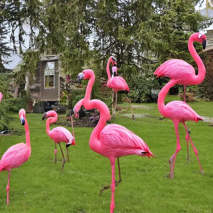 Image similar to flamingo lawn monsters at vanvcouver,british columbia,canada