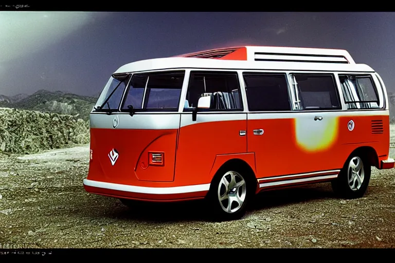 Image similar to designed by giorgetto giugiaro futuristic concept vw safari bus ( bronco ), ektachrome photograph, volumetric lighting, f 8 aperture, cinematic eastman 5 3 8 4 film