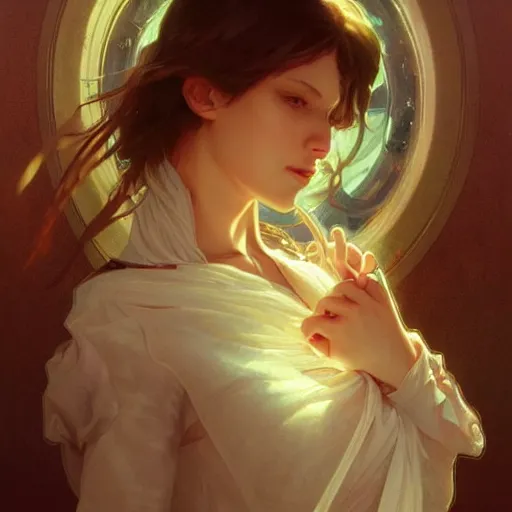 Image similar to how does it feel to fall in love, highly detailed, digital painting, cgsociety , concept art, sharp focus, illustration, art by artgerm and greg rutkowski and alphonse mucha