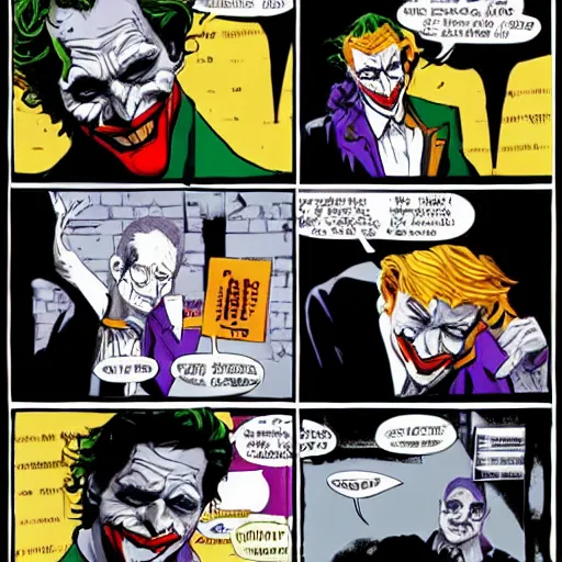 Image similar to the joker being nice