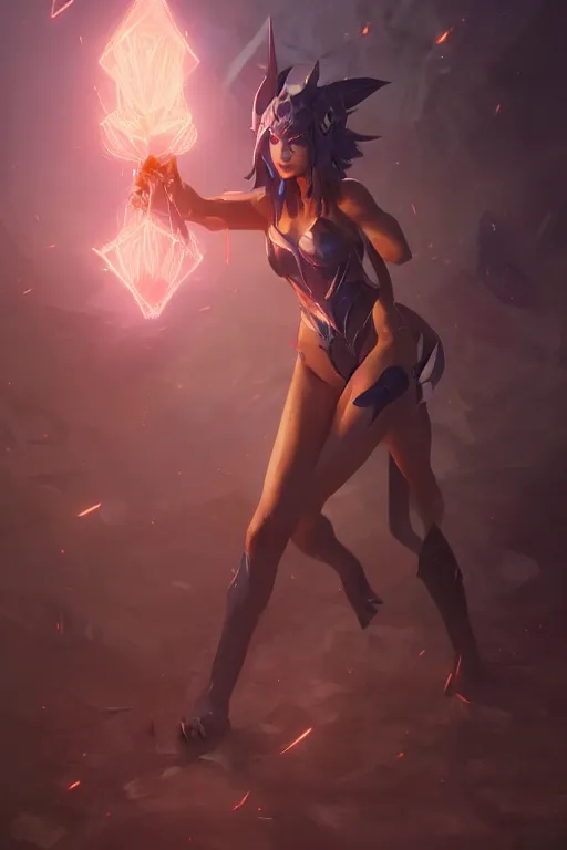 Image similar to beautiful dark magician girl with a full body by Greg Rutkowski, Sung Choi, Mitchell Mohrhauser, Maciej Kuciara, Johnson Ting, Maxim Verehin, Peter Konig, final fantasy , mythical, 8k photorealistic, cinematic lighting, HD, high details, atmospheric,