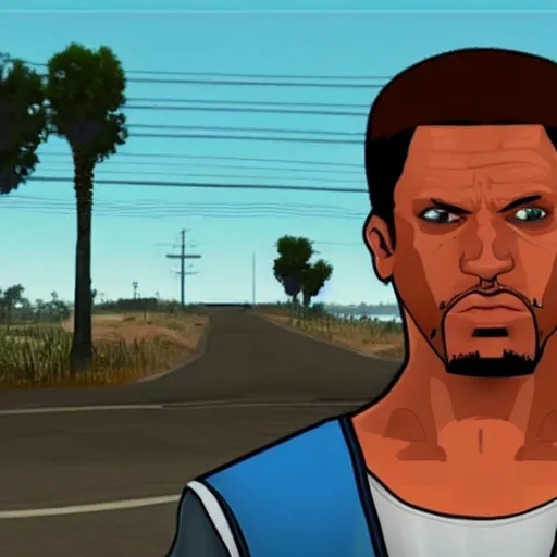 Image similar to Carl Jonson from GTA San Andreas looks like jojo