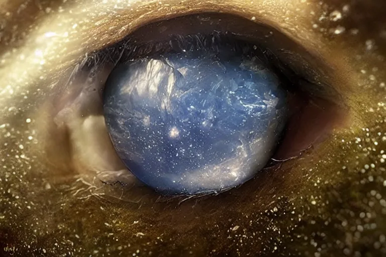 Image similar to universe in a single teardrop, mythpunk, ultra realism. Photo-realistic UHDR, hyperrealism, very detailed, cinematic,