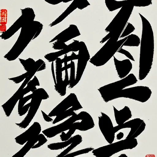 Image similar to a piece of chinese calligraphy