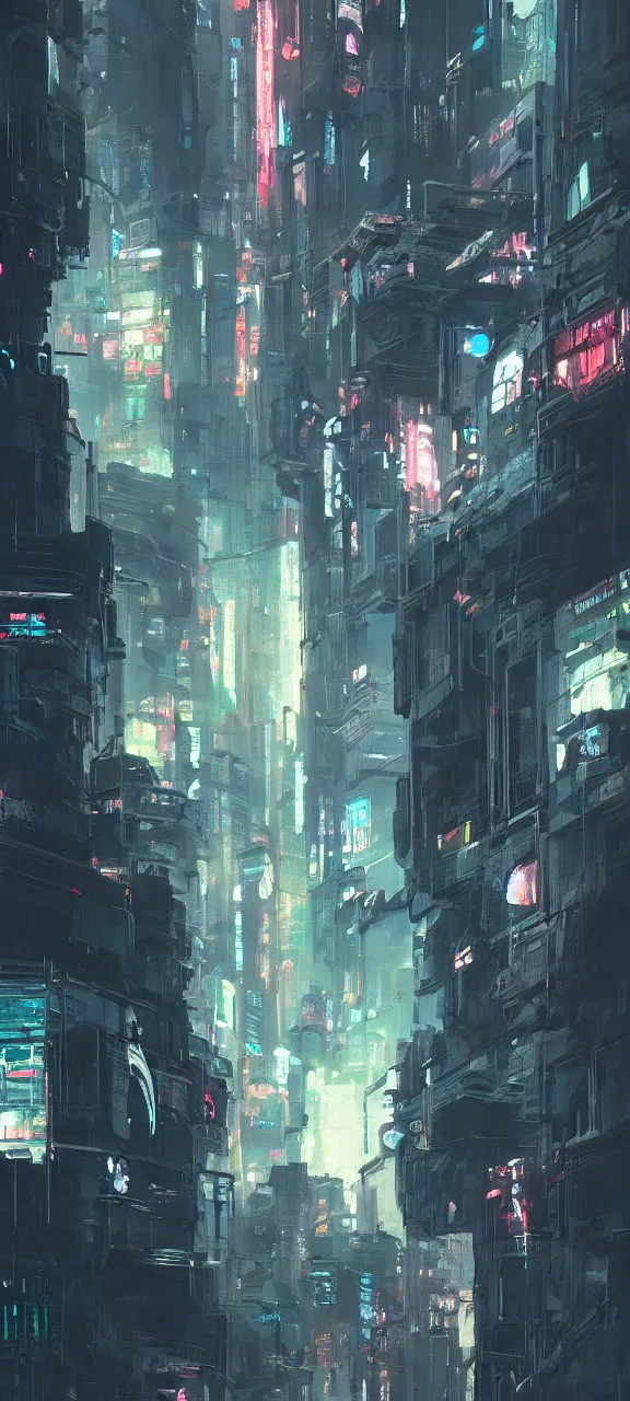 Prompt: A painting of a Cyberpunk City trending on artstation in the style of Greg Rutkowski