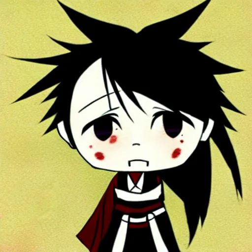 Prompt: uguu uwu chibi samurai Champloo