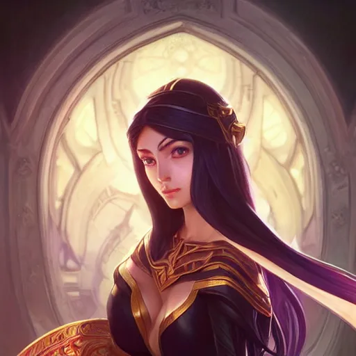 Image similar to perfectly - centered - portrait of irelia from league of legends, intricate, highly detailed, digital painting, artstation, concept art, smooth, sharp focus, illustration, unreal engine 5, 8 k, art by artgerm and greg rutkowski and alphonse mucha