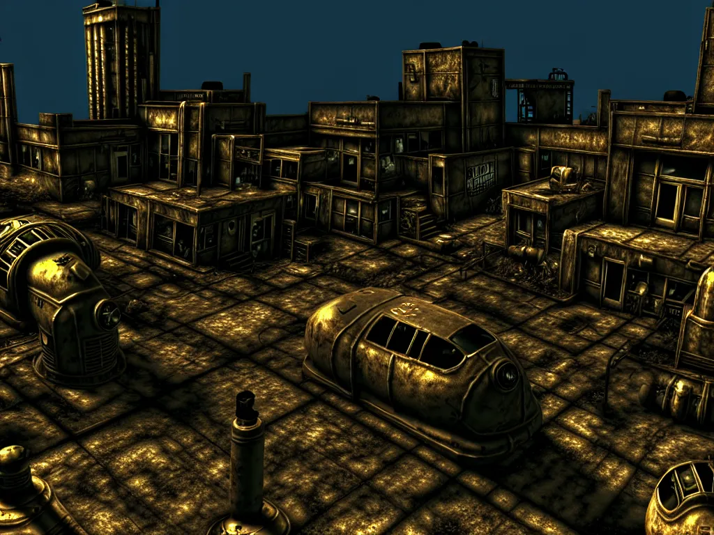 Image similar to fallout 2 hd remastered gameplay screenshot unreal engine 5