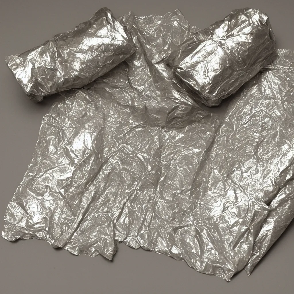 Image similar to a metallic condom wrapper